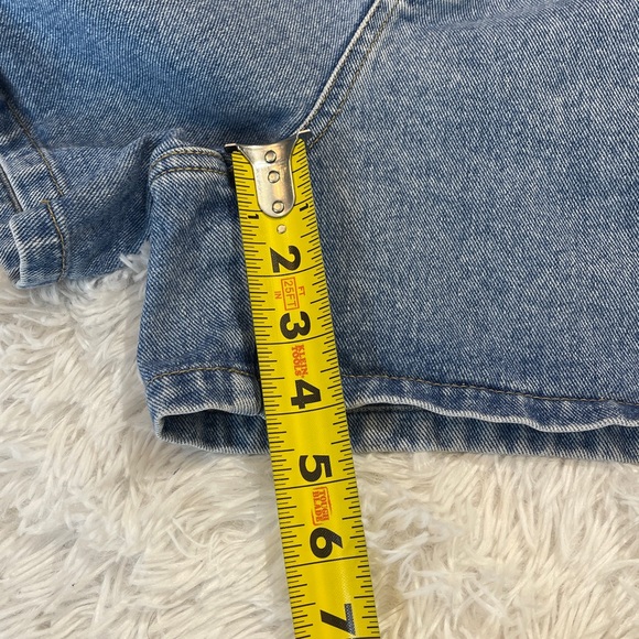 NO EXCUSES SIZE 12 Denim Blue Women's Shorts CARGO POCKET - Picture 4 of 10